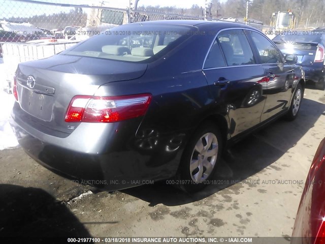 4T1BE46K67U636530 - 2007 TOYOTA CAMRY NEW GENERAT CE/LE/XLE/SE GRAY photo 4