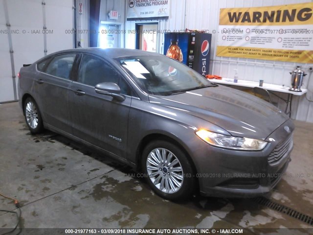 3FA6P0LU4DR249742 - 2013 FORD FUSION SE HYBRID GRAY photo 1