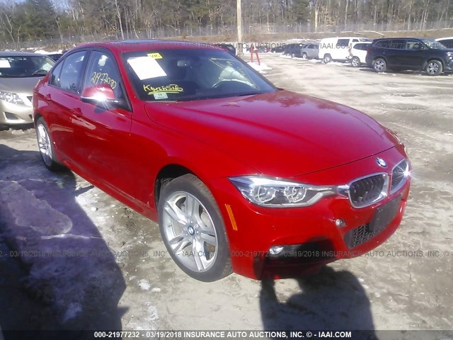 WBA8D9G33HNU62897 - 2017 BMW 330 XI RED photo 1