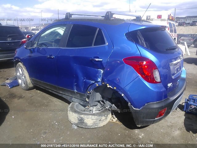 KL4CJBSB2GB681582 - 2016 BUICK ENCORE CONVENIENCE 蓝色 照片 3