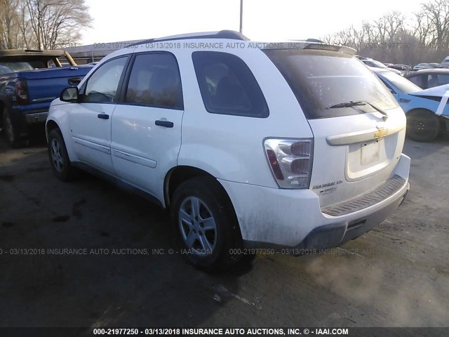 2CNDL23F266100617 - 2006 CHEVROLET EQUINOX LS WHITE photo 3