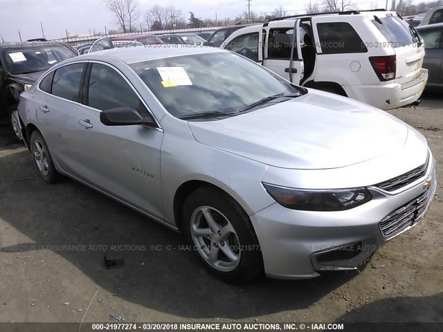 1G1ZB5ST8HF148467 - 2017 CHEVROLET MALIBU LS ვერცხლისფერი ფოტო 1