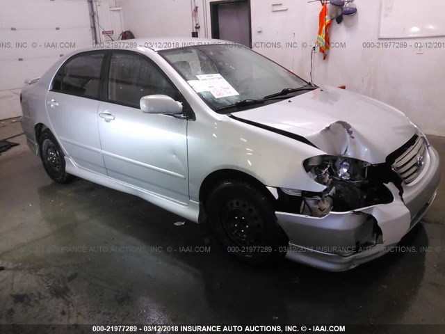 1NXBR32E73Z023535 - 2003 TOYOTA COROLLA CE/LE/S SILVER photo 1