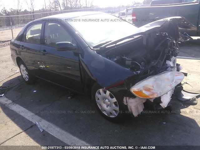 JTDBR32E860080391 - 2006 TOYOTA COROLLA CE/LE BLACK photo 1