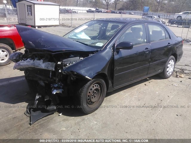 JTDBR32E860080391 - 2006 TOYOTA COROLLA CE/LE BLACK photo 2