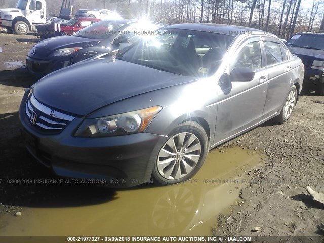 1HGCP2F46CA004519 - 2012 HONDA ACCORD LXP GRAY photo 2