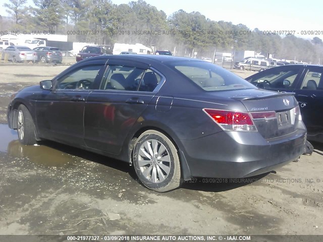 1HGCP2F46CA004519 - 2012 HONDA ACCORD LXP GRAY photo 3