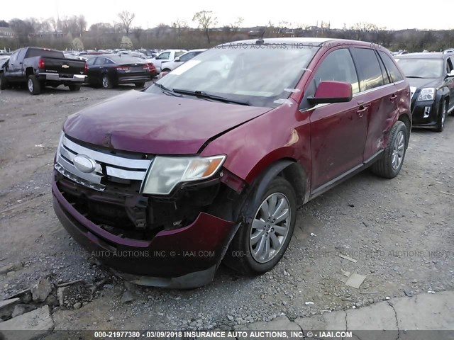 2FMDK39C79BA95741 - 2009 FORD EDGE LIMITED RED photo 2