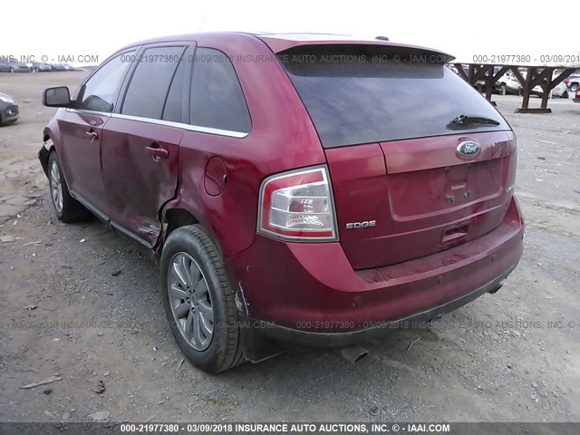 2FMDK39C79BA95741 - 2009 FORD EDGE LIMITED RED photo 3