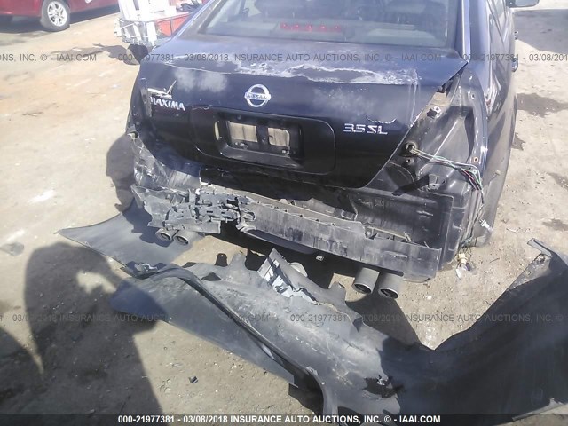 1N4BA41EX4C803268 - 2004 NISSAN MAXIMA SE/SL BLACK photo 6