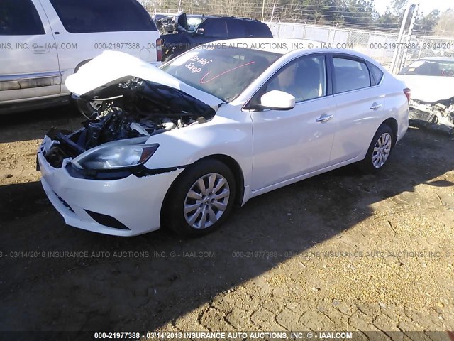 3N1AB7APXGY250092 - 2016 NISSAN SENTRA S/SV/SR/SL Ağ foto 2