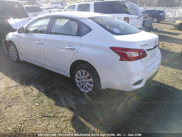 3N1AB7APXGY250092 - 2016 NISSAN SENTRA S/SV/SR/SL Ağ foto 3