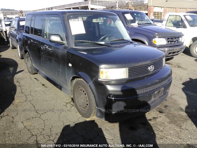 JTLKT324964124548 - 2006 TOYOTA SCION XB BLACK photo 1