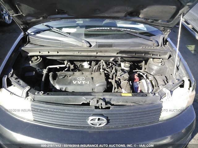 JTLKT324964124548 - 2006 TOYOTA SCION XB BLACK photo 10