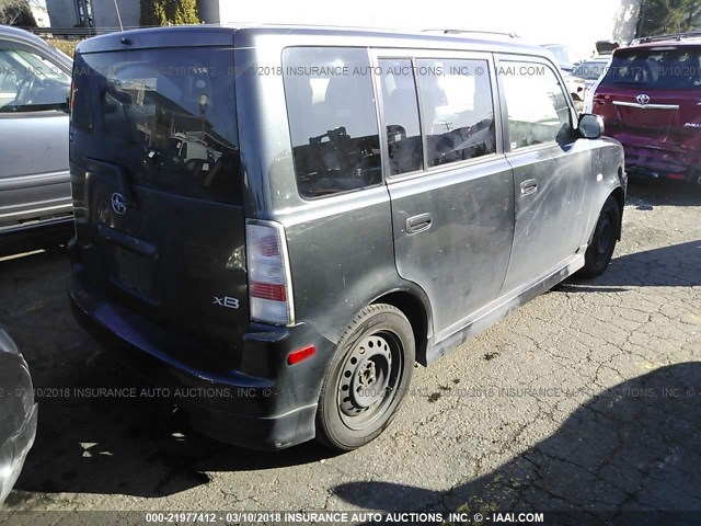 JTLKT324964124548 - 2006 TOYOTA SCION XB BLACK photo 4