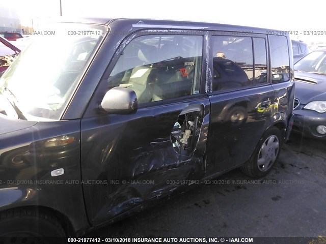 JTLKT324964124548 - 2006 TOYOTA SCION XB BLACK photo 6