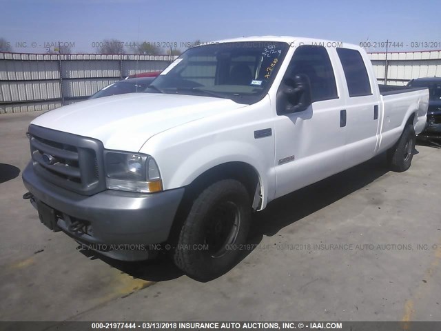 1FTSW30P54EC19261 - 2004 FORD F350 SRW SUPER DUTY WHITE photo 2