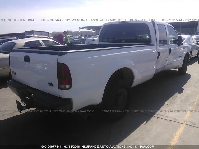 1FTSW30P54EC19261 - 2004 FORD F350 SRW SUPER DUTY WHITE photo 4