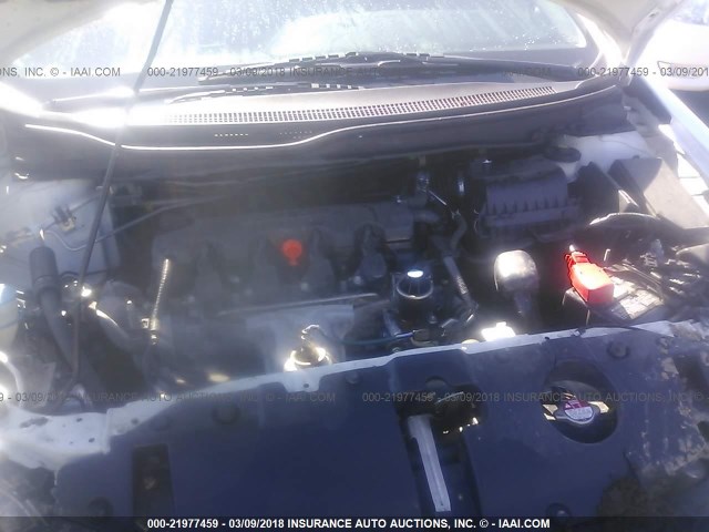 19XFB2F9XFE266471 - 2015 HONDA CIVIC EXL WHITE photo 10