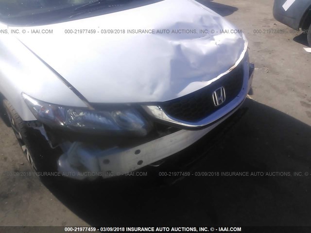 19XFB2F9XFE266471 - 2015 HONDA CIVIC EXL WHITE photo 6