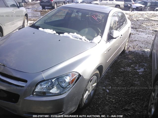 1G1ZF57568F219311 - 2008 CHEVROLET MALIBU HYBRID SILVER photo 2