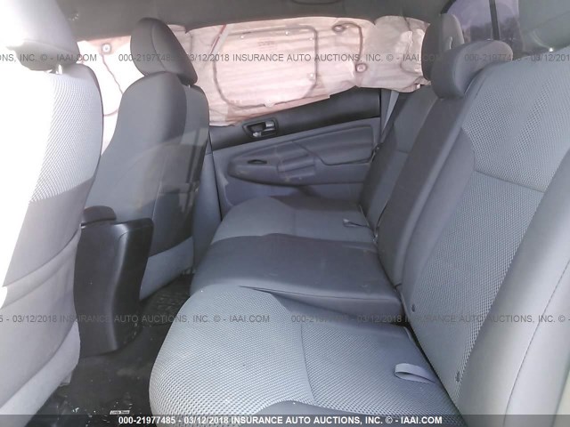 3TMMU4FN1EM068943 - 2014 TOYOTA TACOMA DOUBLE CAB LONG BED SILVER photo 8