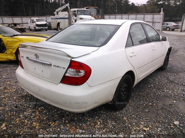 4T1BE32K93U246659 - 2003 TOYOTA CAMRY LE/XLE/SE Ақ фото 4