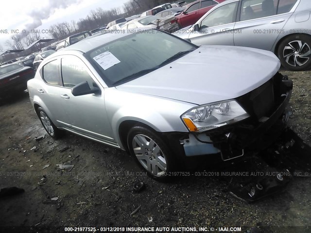 1B3BD4FB2BN586754 - 2011 DODGE AVENGER EXPRESS SILVER photo 1