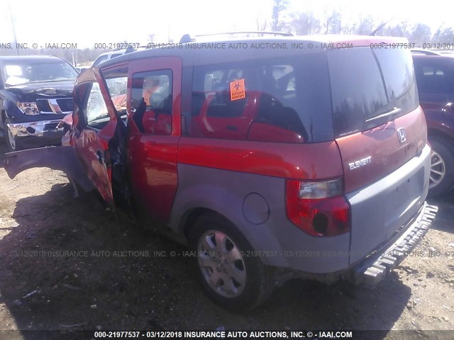 5J6YH28355L023196 - 2005 HONDA ELEMENT LX ORANGE photo 3