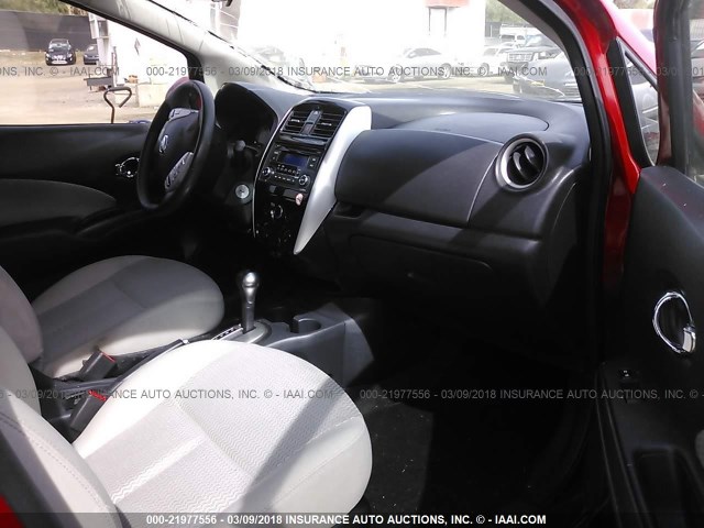 3N1CE2CPXFL361429 - 2015 NISSAN VERSA NOTE S/S PLUS/SV/SL/SR RED photo 5