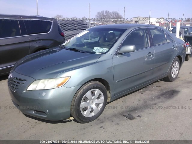 4T1BE46K97U525874 - 2007 TOYOTA CAMRY NEW GENERAT CE/LE/XLE/SE GREEN photo 2