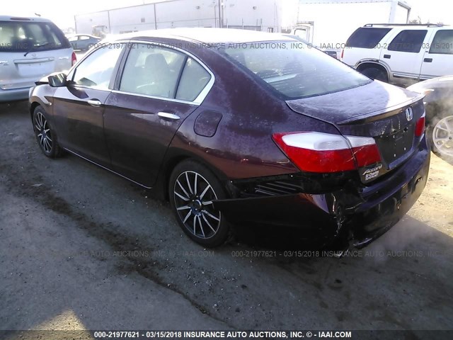 1HGCR2F52DA242114 - 2013 HONDA ACCORD SPORT 勃艮第红 照片 3