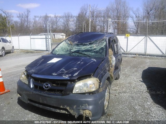 4F2YZ02Z76KM10327 - 2006 MAZDA TRIBUTE I GRAY photo 6