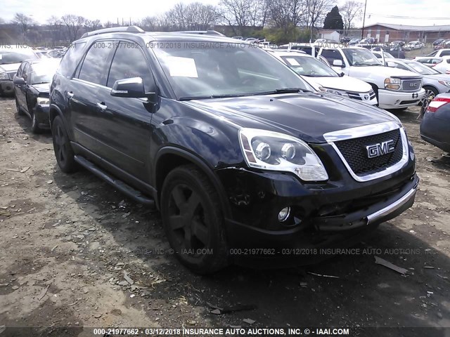 1GKKVRED5CJ337003 - 2012 GMC ACADIA SLT-1 Czarny zdjęcie 1