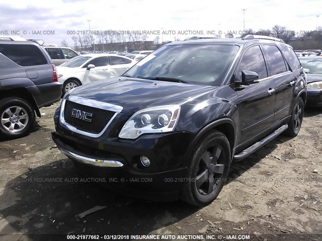 1GKKVRED5CJ337003 - 2012 GMC ACADIA SLT-1 Czarny zdjęcie 2