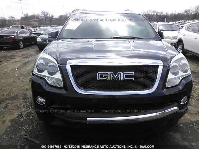 1GKKVRED5CJ337003 - 2012 GMC ACADIA SLT-1 Czarny zdjęcie 6