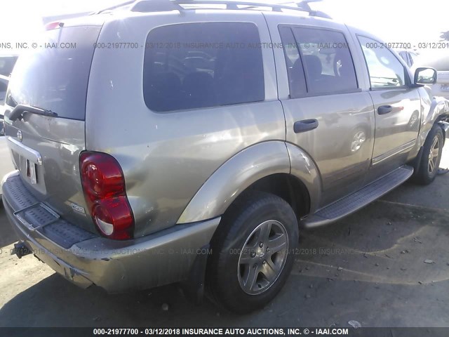 1D4HB58DX4F239661 - 2004 DODGE DURANGO LIMITED GOLD photo 4