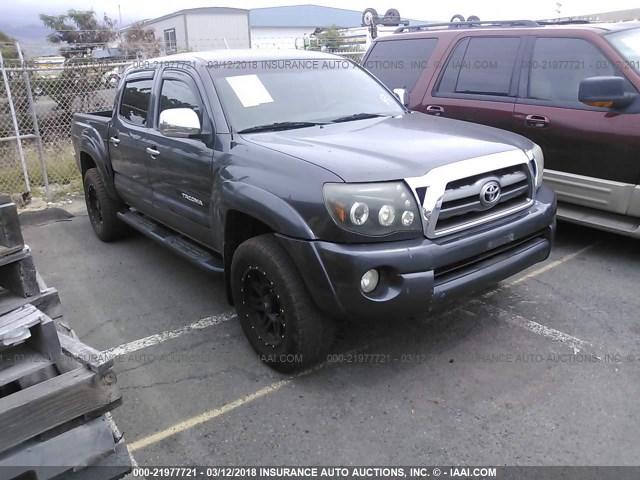 3TMJU4GN8AM101626 - 2010 TOYOTA TACOMA DOUBLE CAB PRERUNNER GRAY photo 1