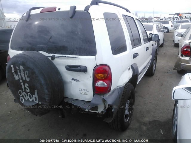 1J4GL48K44W103437 - 2004 JEEP LIBERTY SPORT 白色 照片 4