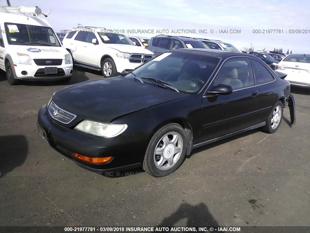 19UYA1240VL006846 - 1997 ACURA 2.2CL BLACK photo 2