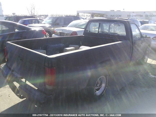 1GCCS14Z1M8136814 - 1991 CHEVROLET S TRUCK S10 BLACK photo 4