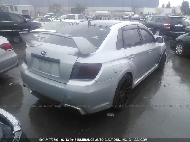 JF1GV7E68BG503281 - 2011 SUBARU IMPREZA WRX SILVER photo 4