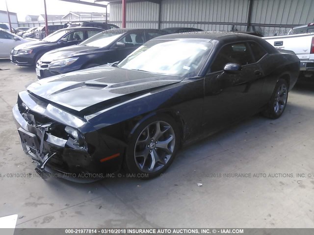 2C3CDZAGXHH555048 - 2017 DODGE CHALLENGER SXT BLACK photo 2