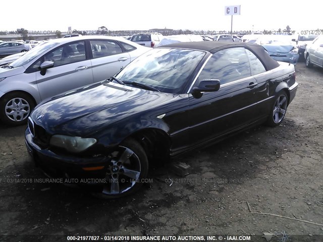 WBABW33494PL24274 - 2004 BMW 325 CI BLACK photo 2