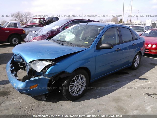 1FAFP34N67W228336 - 2007 FORD FOCUS ZX4/S/SE/SES BLUE photo 2