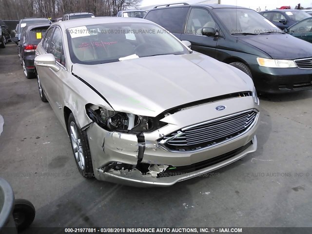 3FA6P0SU9HR191487 - 2017 FORD FUSION TITANIUM PHEV GOLD photo 6