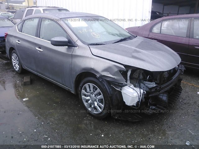 3N1AB7AP8GL651363 - 2016 NISSAN SENTRA S/SV/SR/SL GRAY photo 1