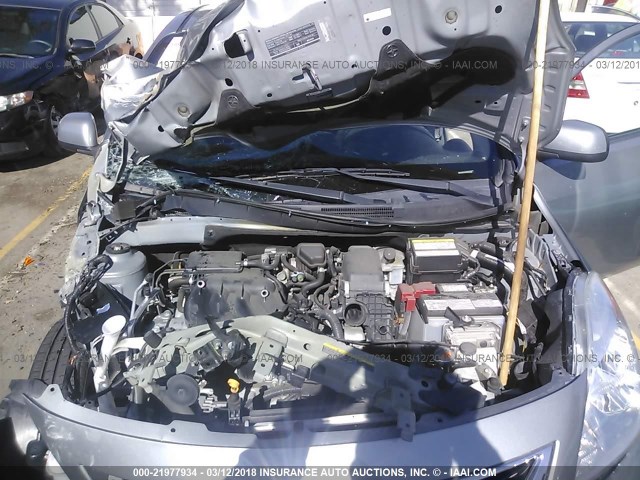 3N1CN7AP9DL871073 - 2013 NISSAN VERSA S/S PLUS/SV/SL SILVER photo 10