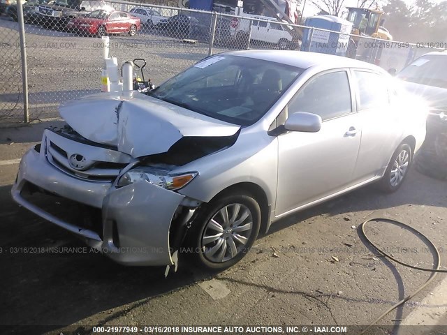 2T1BU4EEXCC812893 - 2012 TOYOTA COROLLA S/LE SILVER photo 2