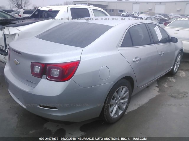 1G11H5SA3DU125419 - 2013 CHEVROLET MALIBU LTZ 银色 照片 4